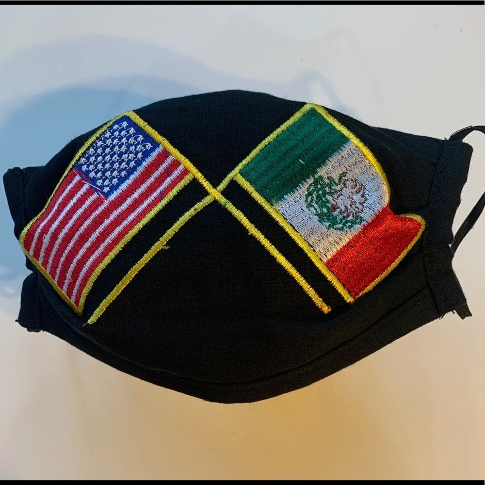 Reusable Handmade face mask embroided MEXI…
